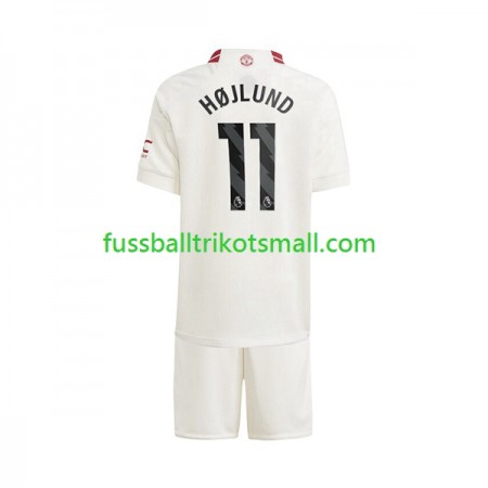 Fußballtrikots Manchester United Rasmus Hojlund 11 Kinder 2023-2024 Kurzarm 3rd trikot kaufen